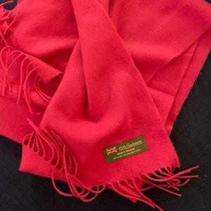 Pink cashmere scarf